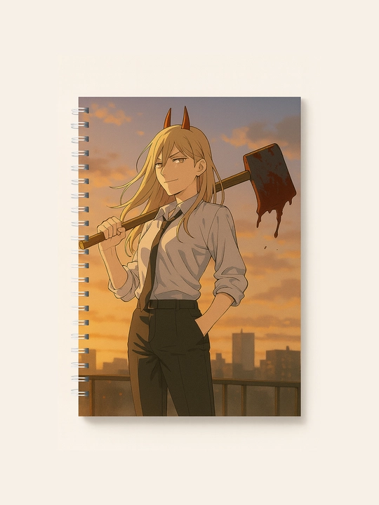 Аниме блокнот Человек бензопила, Chainsaw Man, А5, 40 страниц, тетрадь