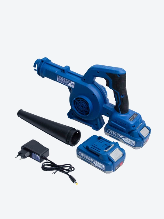 ADEGSO akkumulyatorli havo puflagichi – 21V, 2 dona 2000mAh batareya, zaryadlovchi bilan