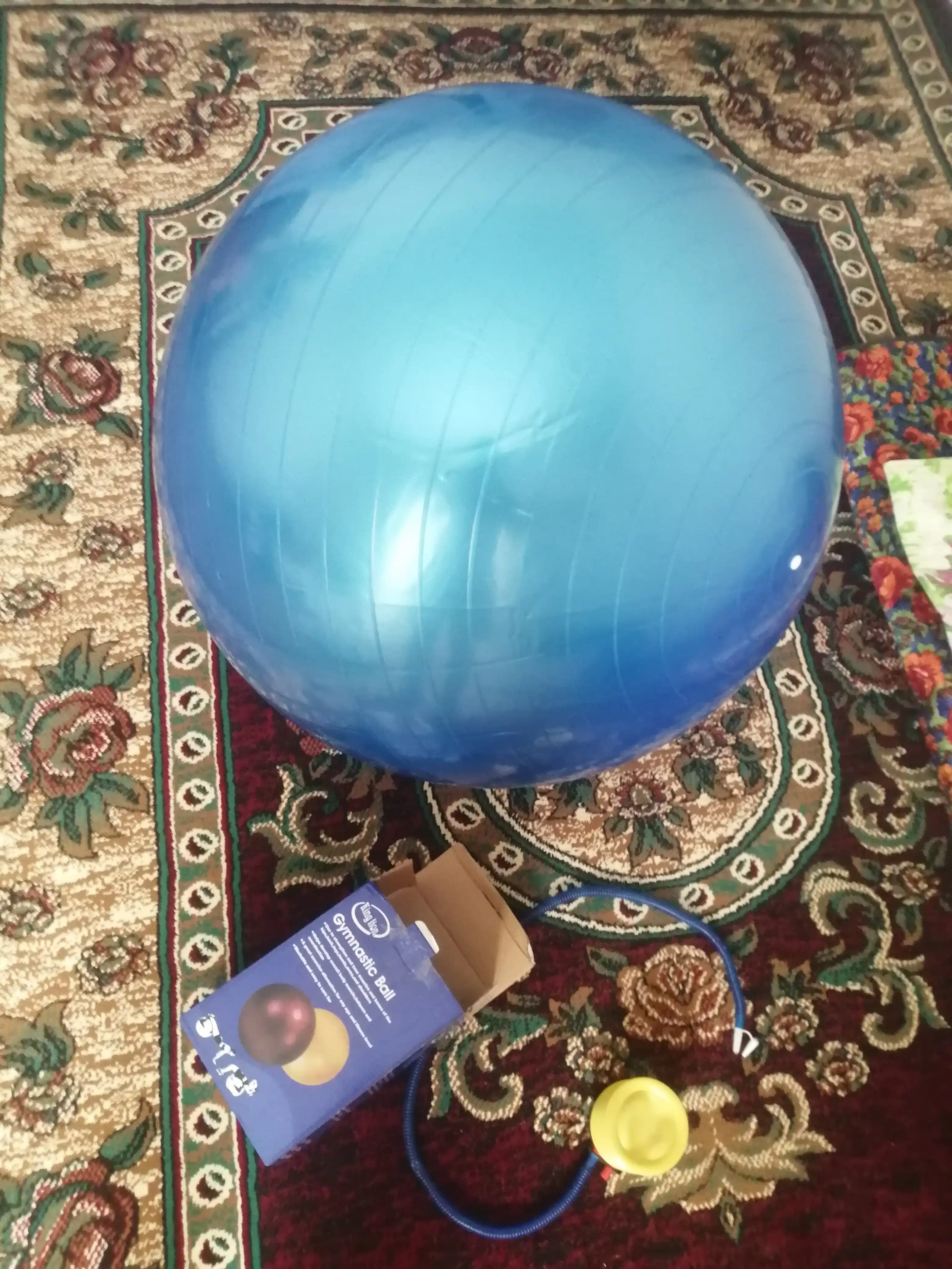 Мяч для фитнеса без шипом Fitball, фитбол 75-85-95 см, с насосом