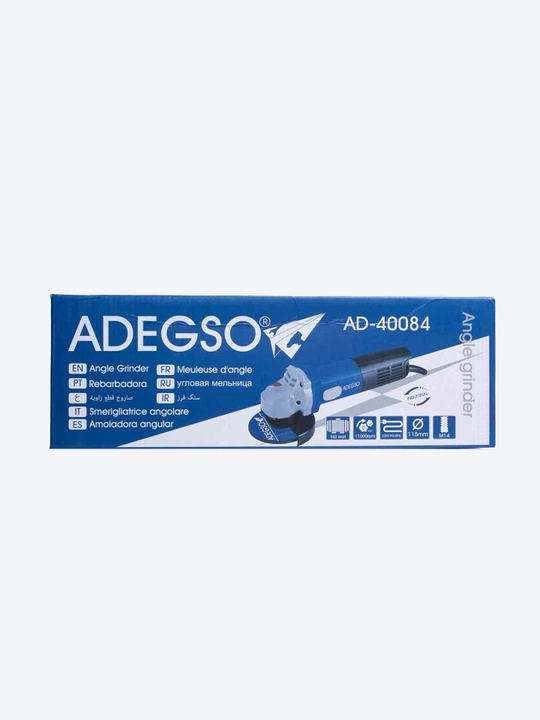 ADEGSO AD-40084 burchak silliqlagich – 1000W, 115 mm, 11000 ayl/min