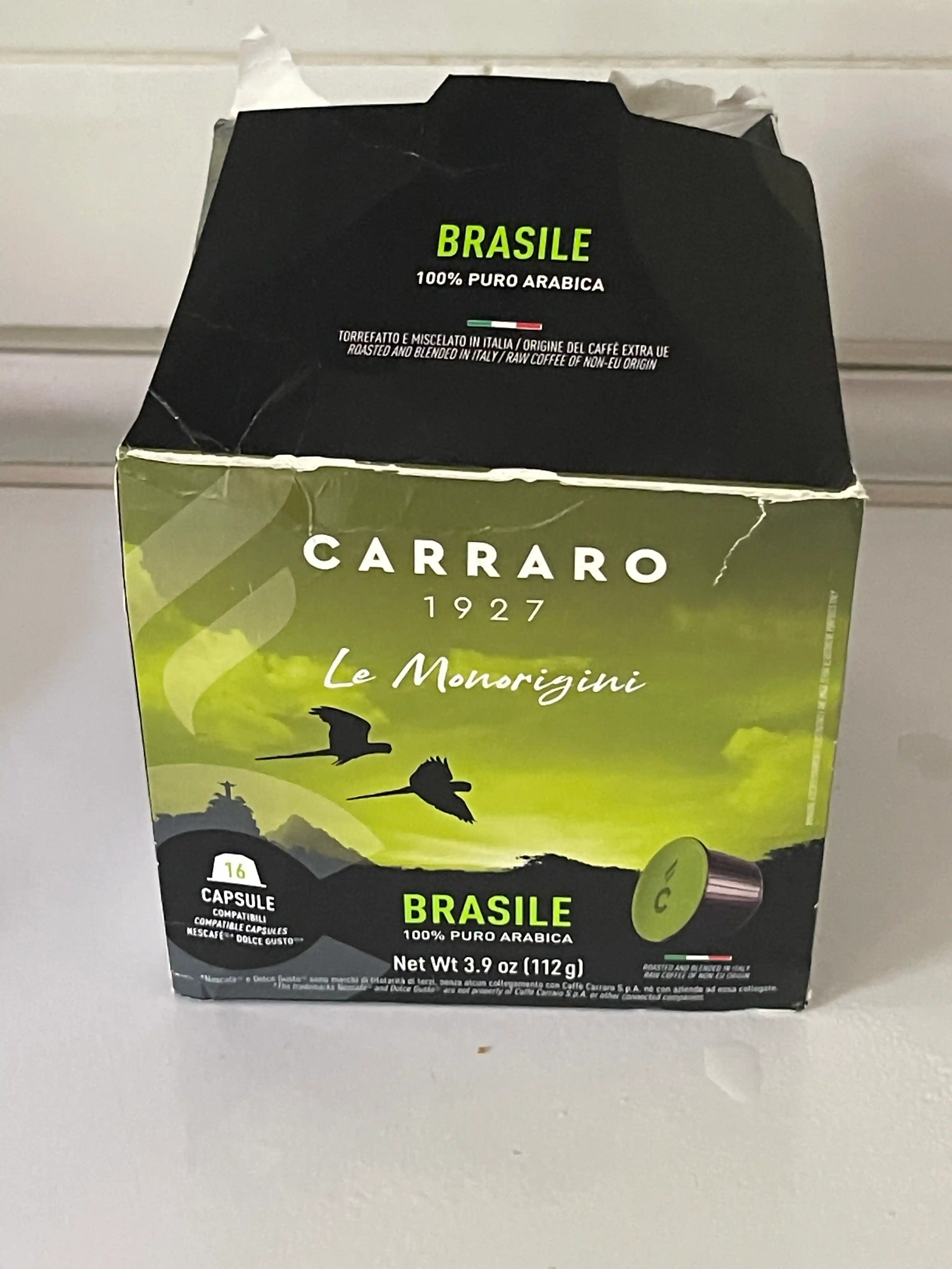 Кофе в капсулах Carraro Brasile Dolce Gusto