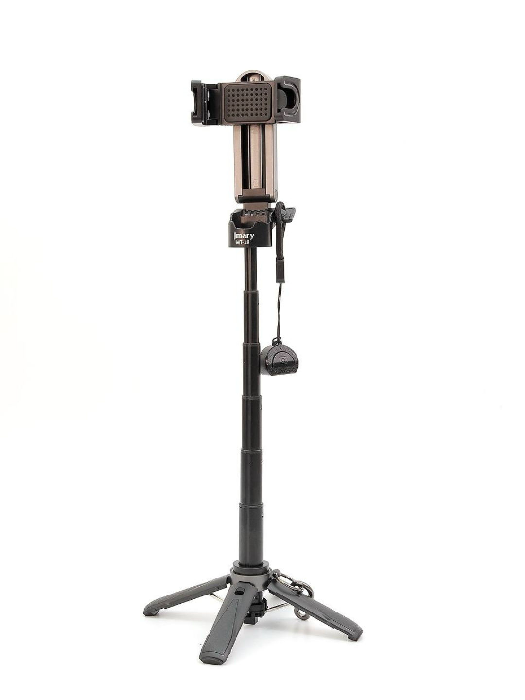 Shtativ-tripod Jmary MT-18, telefon tutqichi bilan, qora