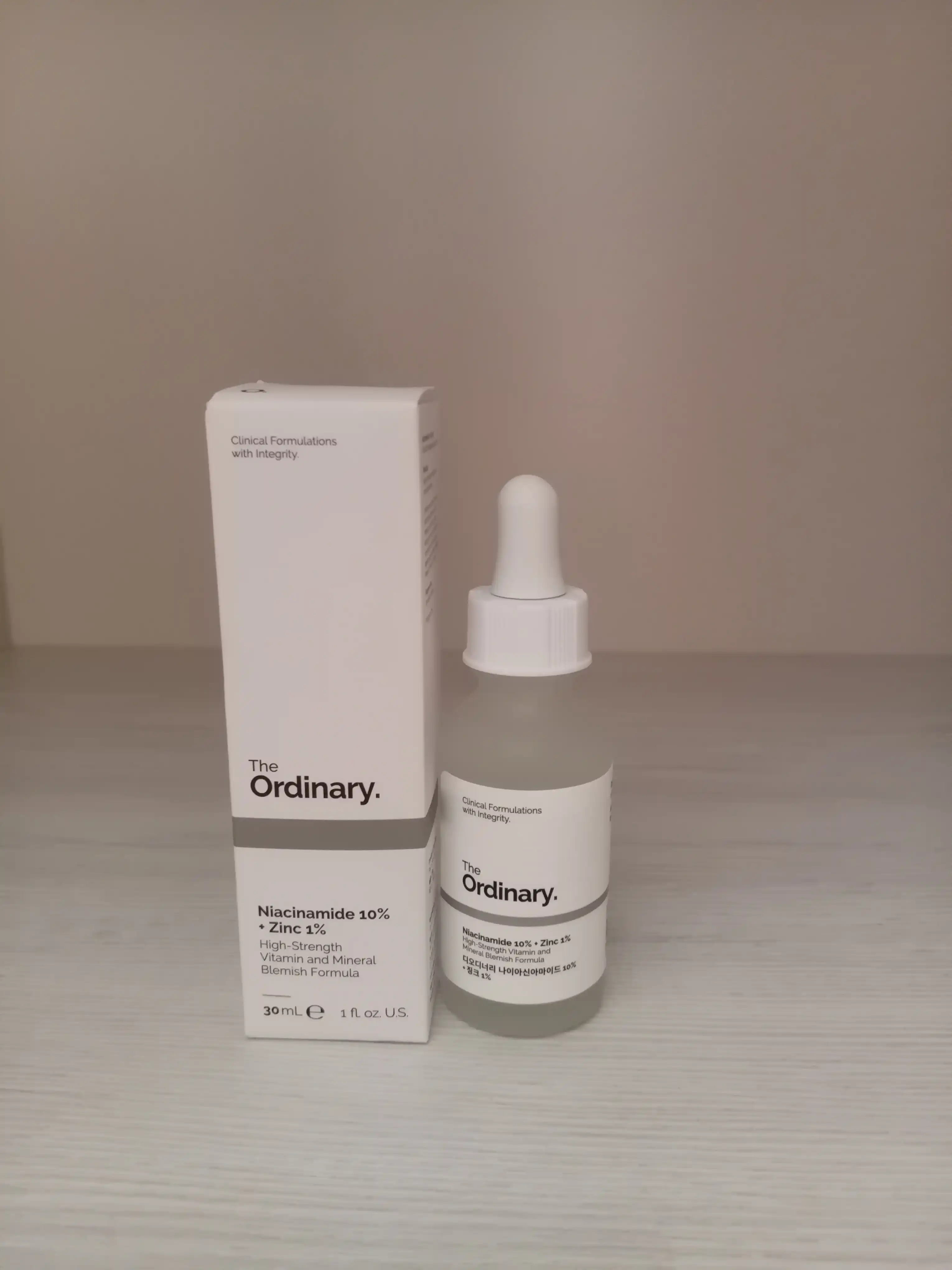 Сыворотка для лица с ниацинамидом и цинком The Ordinary Niacinamide 10% + Zinc 1%, 30 мл