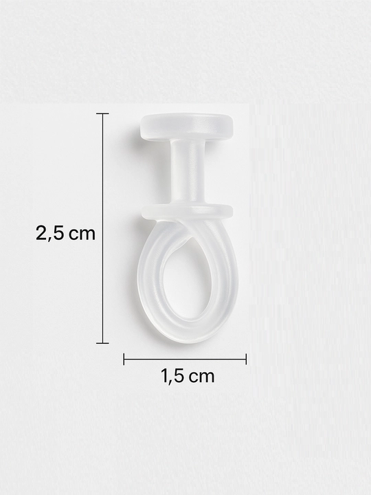 Крючки для штор, для потолочных карнизов, 2,5 см x 1,5 см