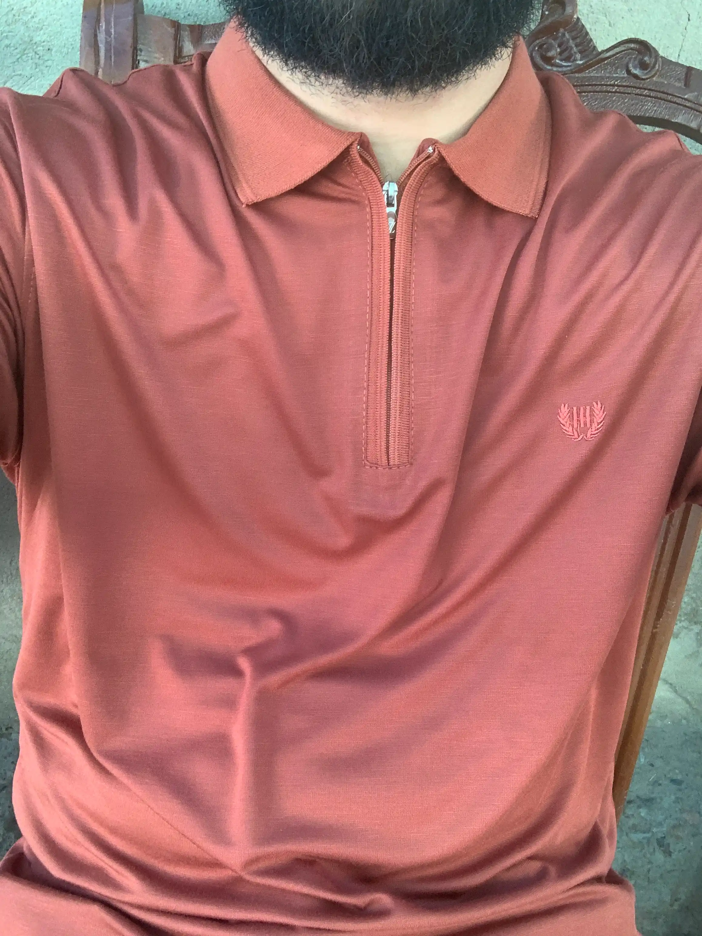 Erkaklar zamokli finka polo, kalta yengli klassik finka RIVA+