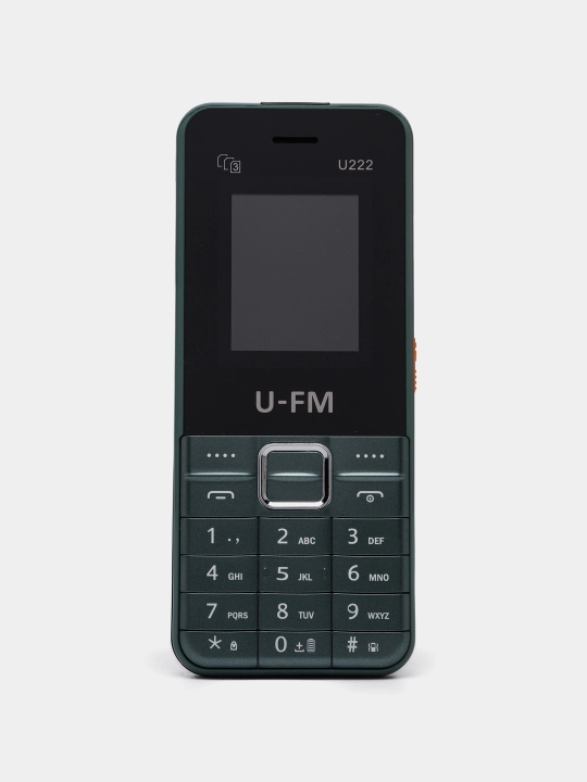 Tugmali telefon U-FM Mobile U222, oddiy telefon, FM radio, 1800 mA/s
