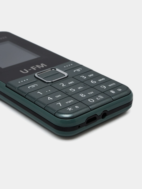 Tugmali telefon U-FM Mobile U222, oddiy telefon, FM radio, 1800 mA/s