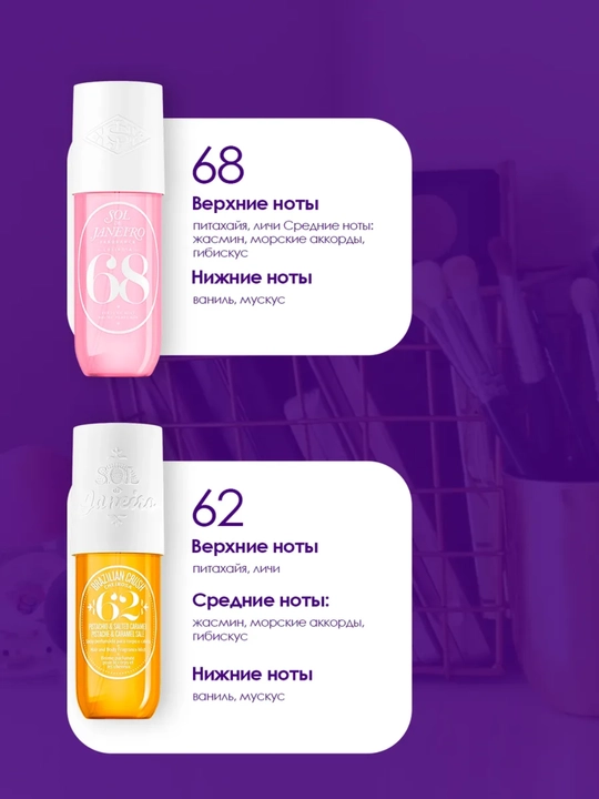 Мист для тела, набор - 4 шт 68, 62, 40, 59