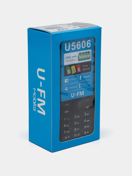 Mobil telefon U-FM Mobile U5606, Imei o'tgan, FM radio, 1800 mA/h