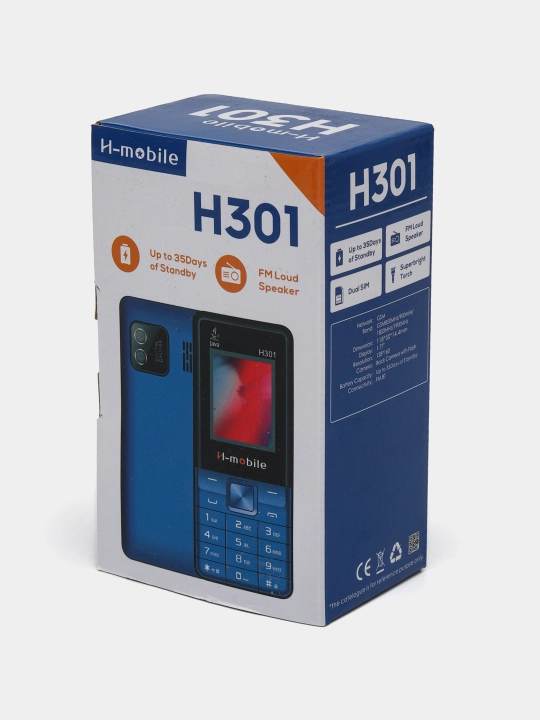 N-Mobile H301 tugmali telefon, FM radio, 2 sim, IMEI ro'yhotdan o'tgan, zaryadkasi bor