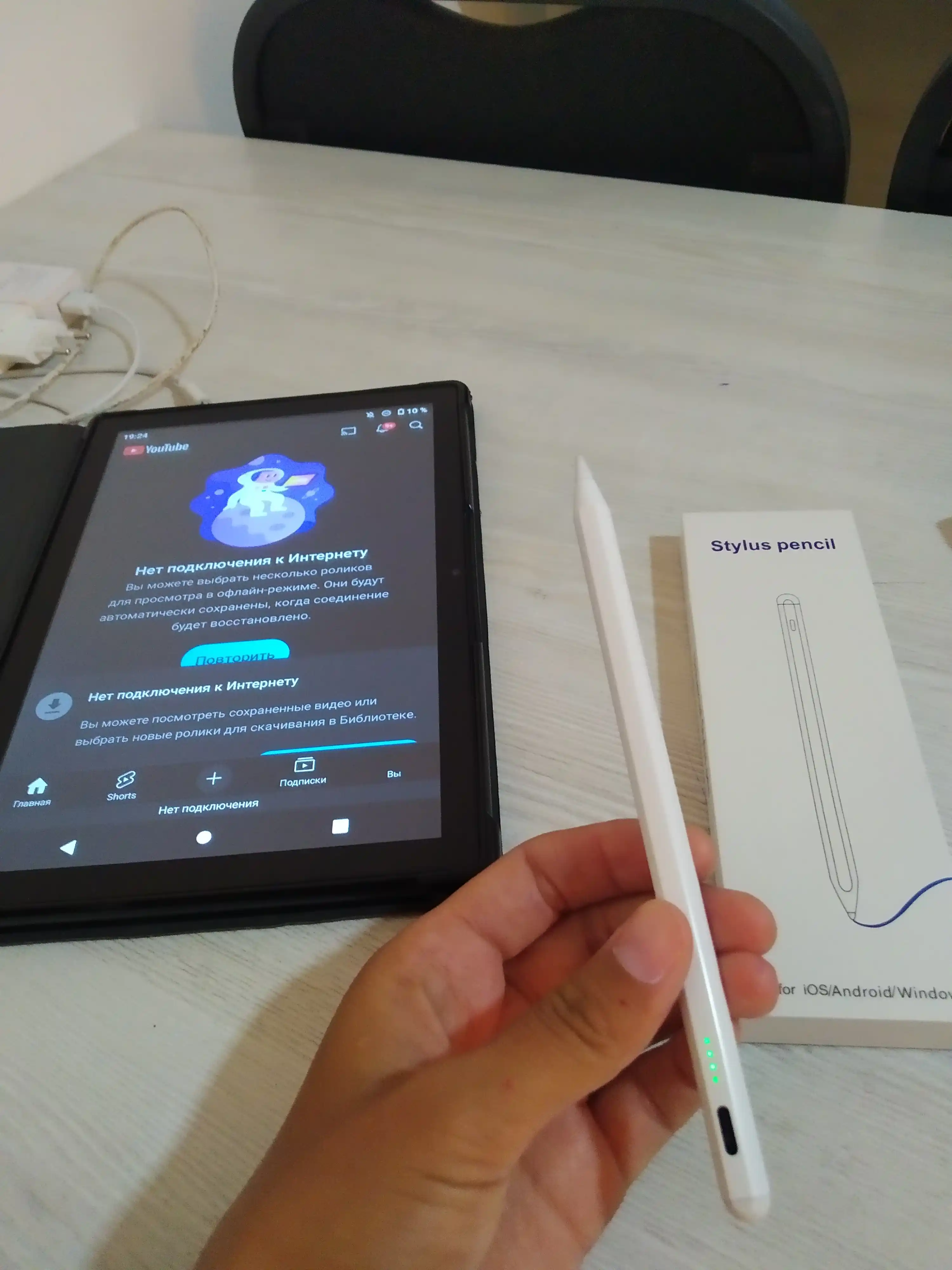 Planshet va telefonlar uchun universal sensorli stilus ruchka, iOS/Android/Windows uchun