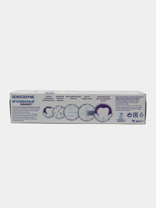 Зубная паста Sensodyne мгновенный эффект, мята, 75 мл