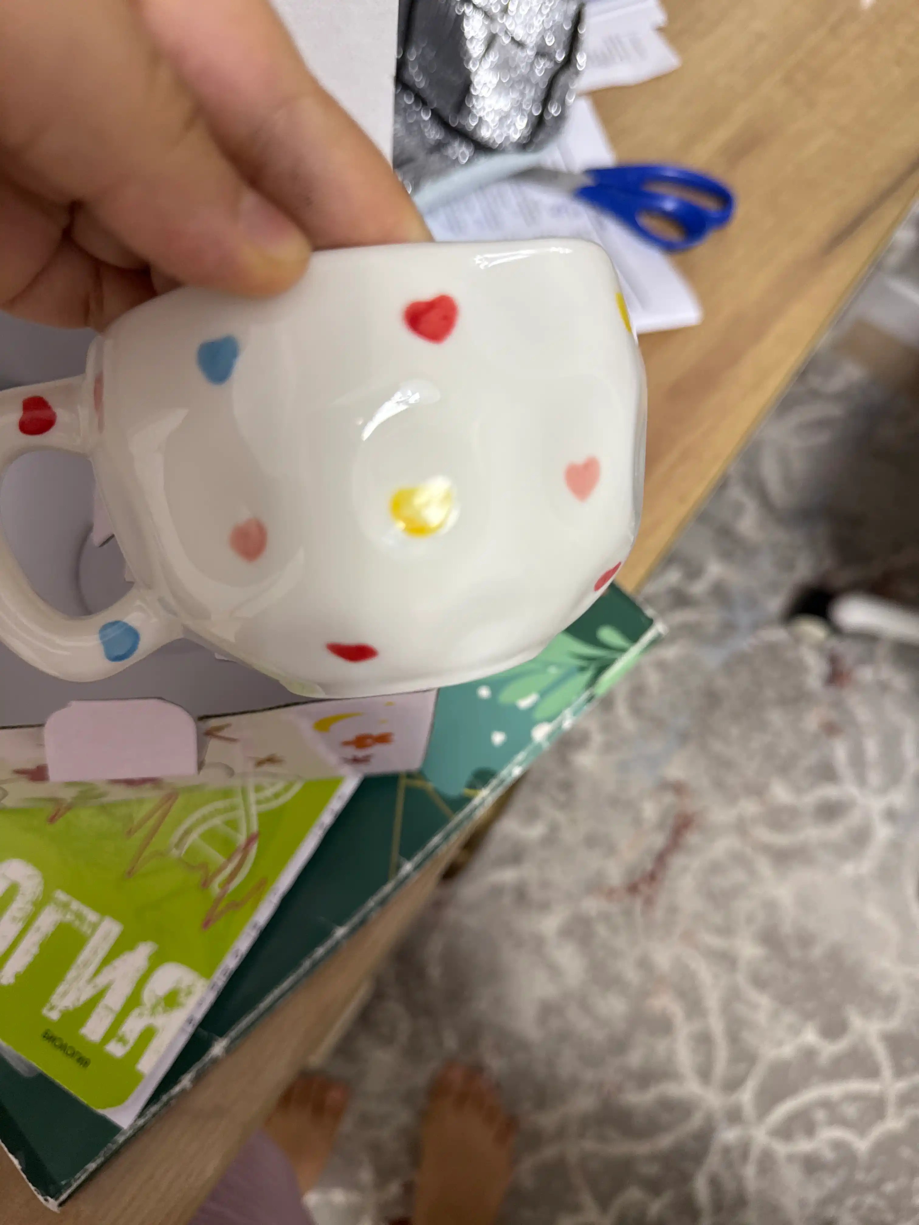 280 ml choy to'plami – likopchali krujka, choy va qahva uchun keramik chashka