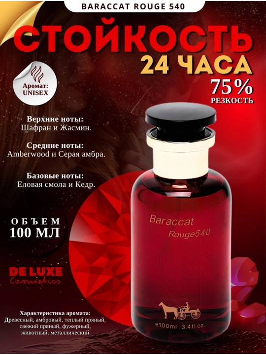 Baccarat Rouge 540, Maison Paris, парфюмерная вода для мужчин и женщин, 100 мл - 