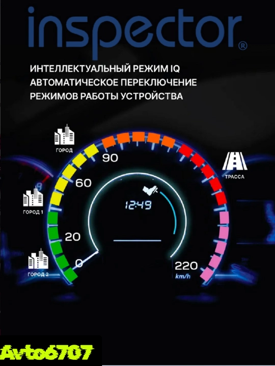 Radar detektor Inspector Star Air, antiradar LNA kuchaytirgich va Wi-Fi bilan