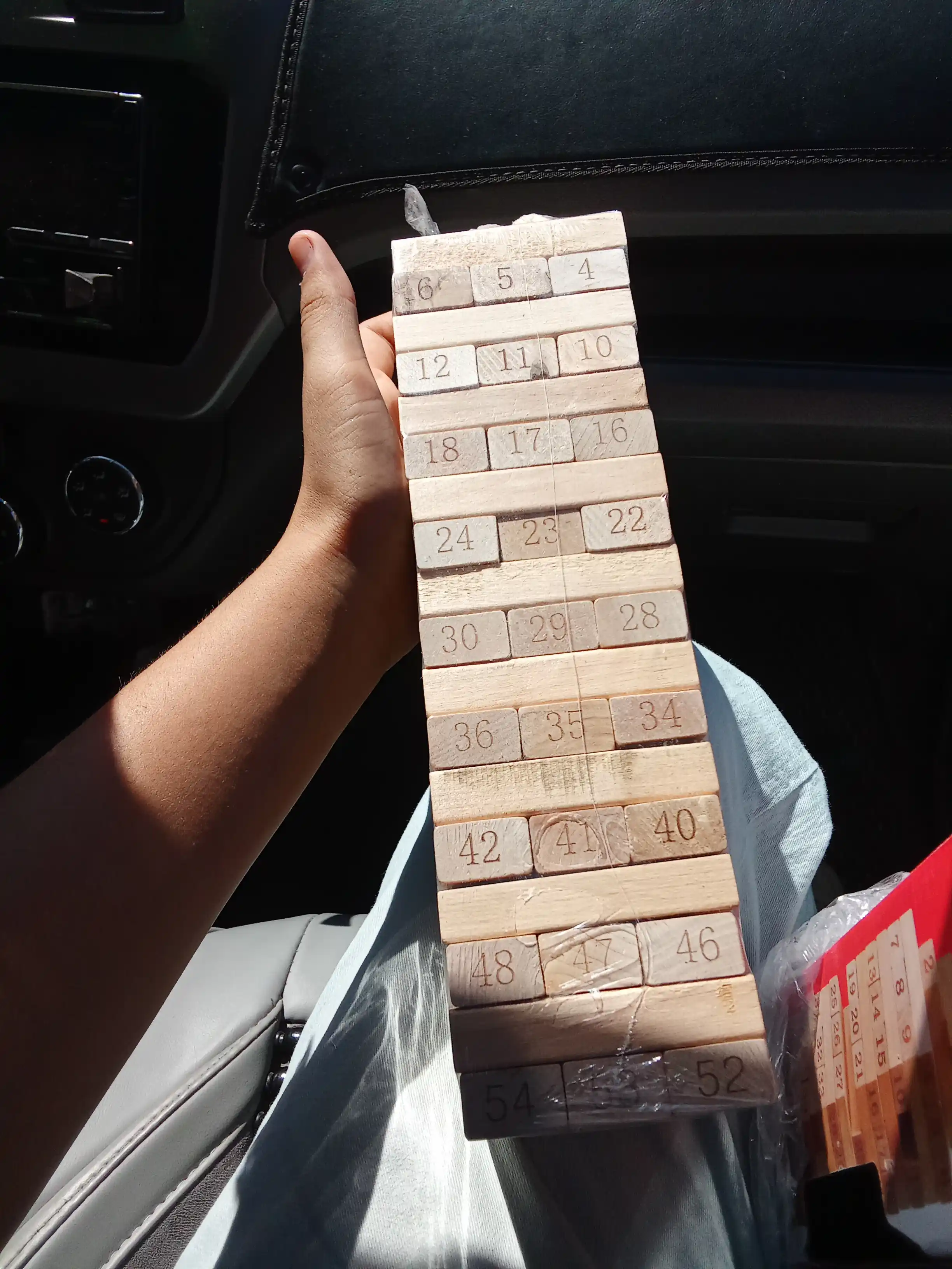 Jenga 54 ta yog‘och kubiklar, bolalar uchun o‘yinchoq