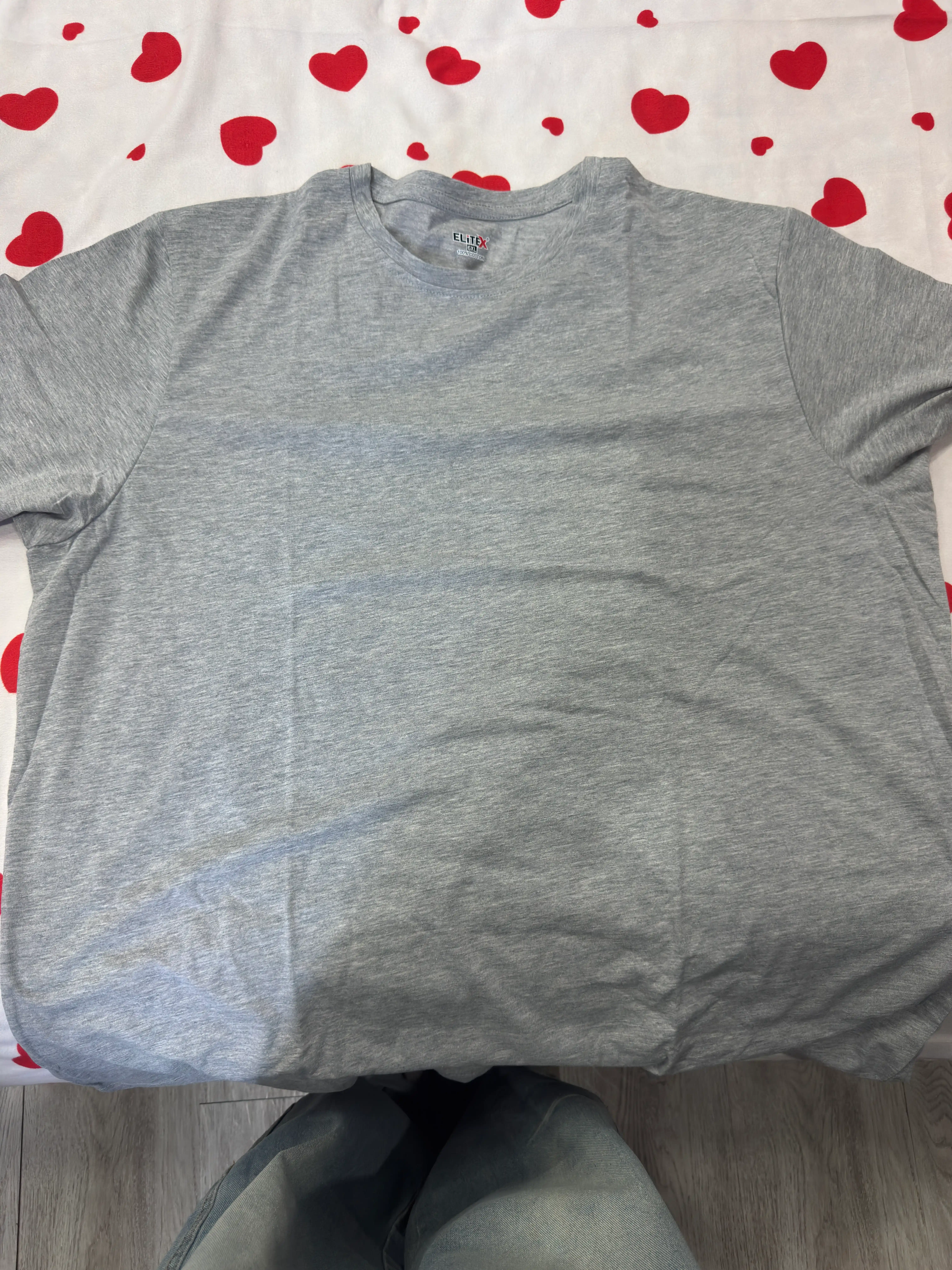 Erkaklar futbolkasi katta o‘lcham ELITEX, 100% paxta, velikan, 4XL–7XL