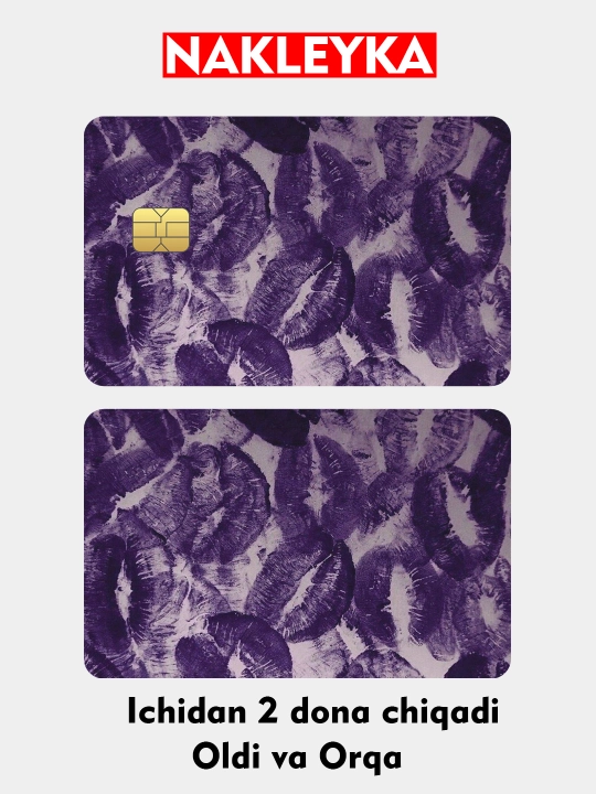 Bank kartasiga stiker, plastik kartaga stiker