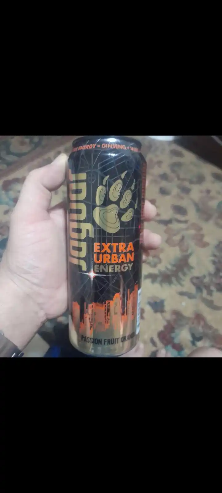 Energetik ichimligi "Jaguar EXTRA", marokyuya va apelsin, j/b, 0,44 litr