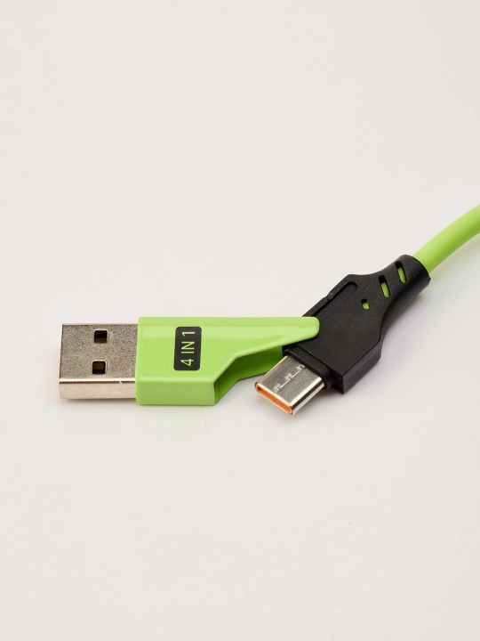Кабель для зарядки, 65 Вт, 4 в 1, iPhone, Samsung, Redmi, Type-C, Lightning