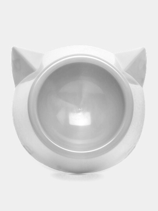 Миска для котят, в виде мордочки кошки с ушками, 15*4,5 см