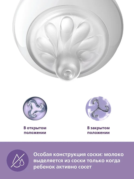 Детская бутылочка для кормления, с ручками Avent, 260 мл, 330 мл