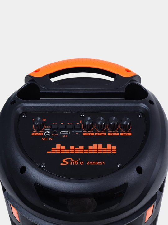 Караоке колонка Sing-e ZQS-8221, ZQS-8301, ZQS-8302, ZQS-8220S, Bluetooth, RGB, с микрофоном и пультом 