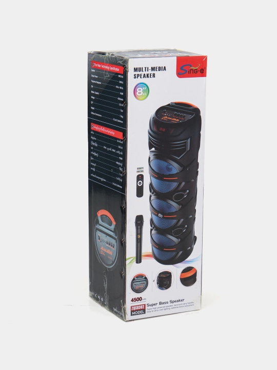 Караоке колонка Sing-e ZQS-8221, ZQS-8301, ZQS-8302, ZQS-8220S, Bluetooth, RGB, с микрофоном и пультом 