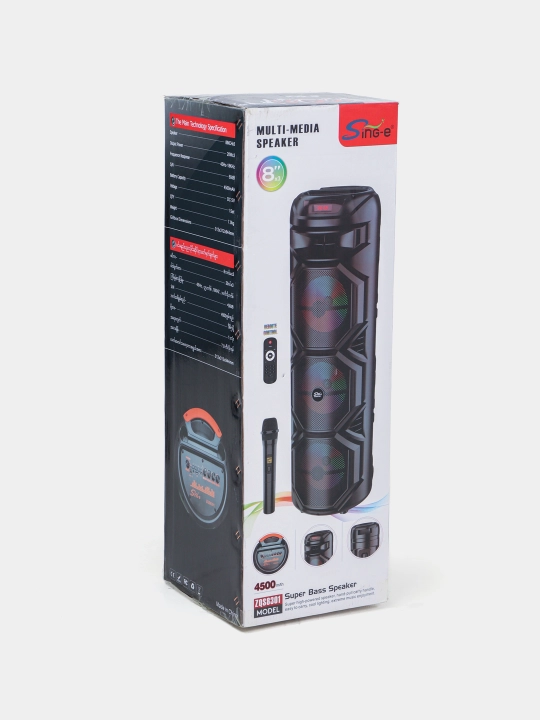 Караоке колонка Sing-e ZQS-8221, ZQS-8301, ZQS-8302, ZQS-8220S, Bluetooth, RGB, с микрофоном и пультом 