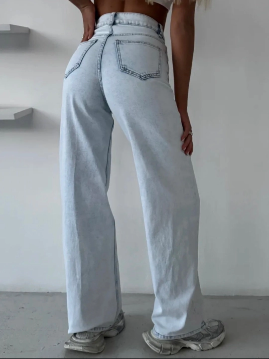 Джинсы широкие трубы