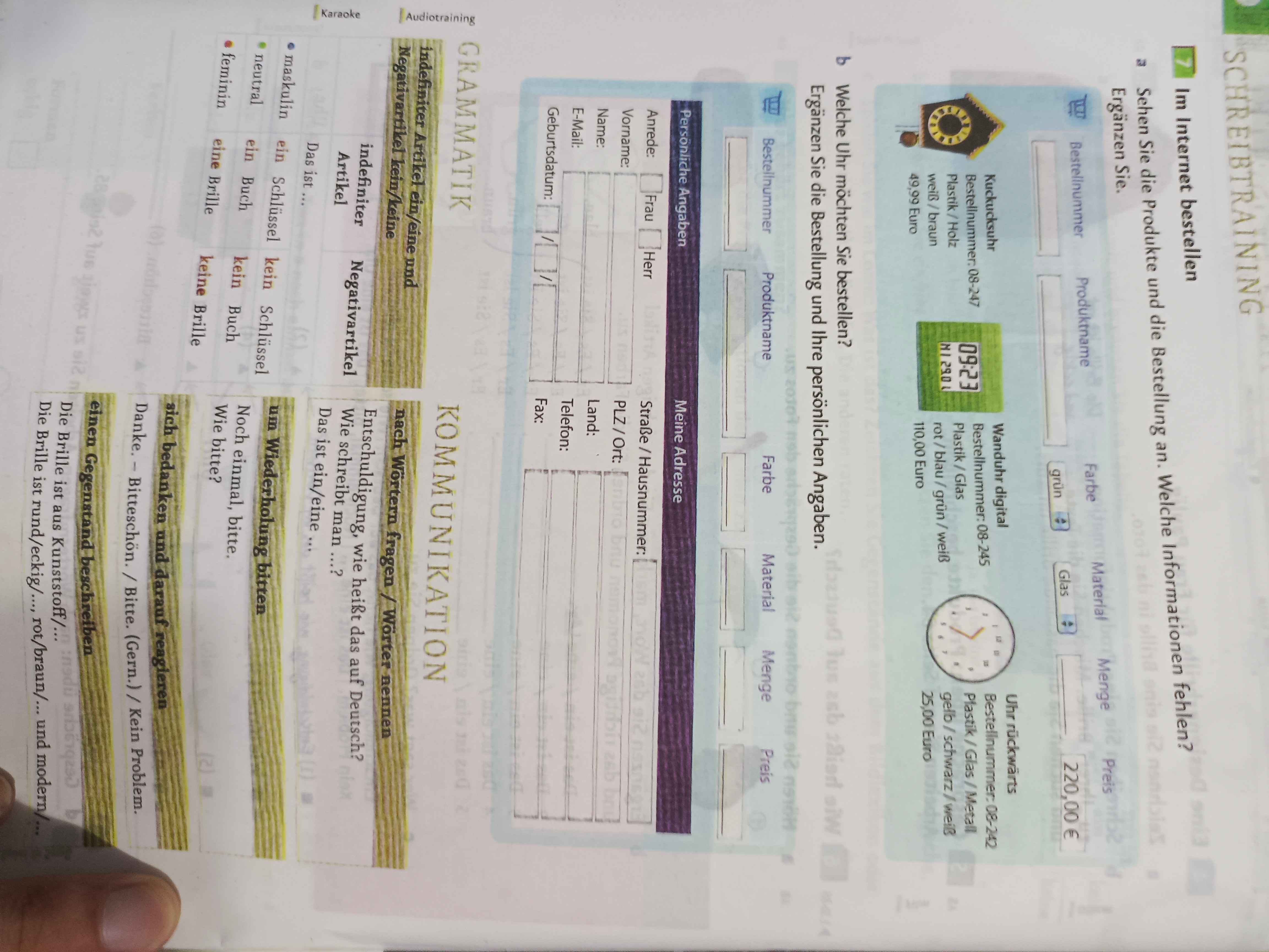 Menschen Kursbuch Arbeitsbuch A1.1