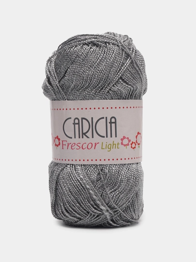 Пряжа Caricia - 375 м, 75 г, 100 % акрил, в упаковке 1 шт — PRYAJA1-CARICI1-СЕРЫЙ