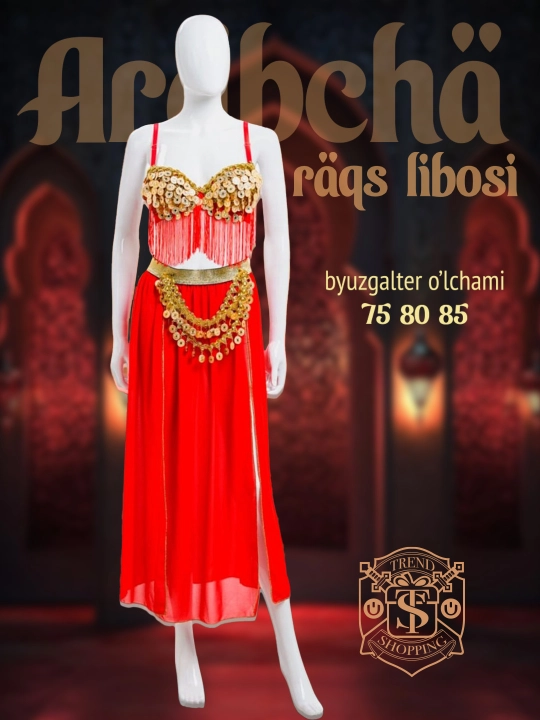 Arab raqs kostyumi, byustgalter bilan, push-up, karnaval, ayollar kostyumi
