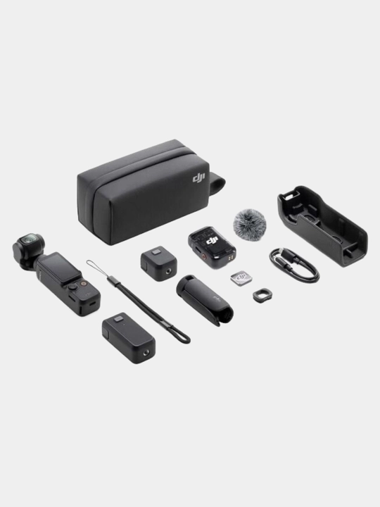 DJI Osmo Pocket 3 Combo – stabilizator va mikrofonli portativ kamera