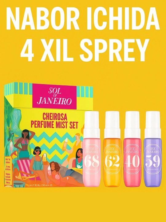 Sol de Janeiro Cheirosa 4 in 1 soch va tana uchun mistlar to‘plami - 