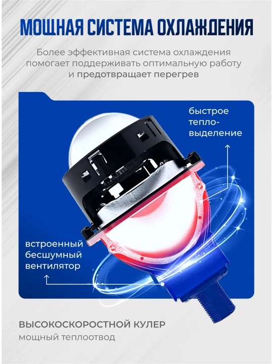 K5 BILED LED linzalari 3.0 dyuym