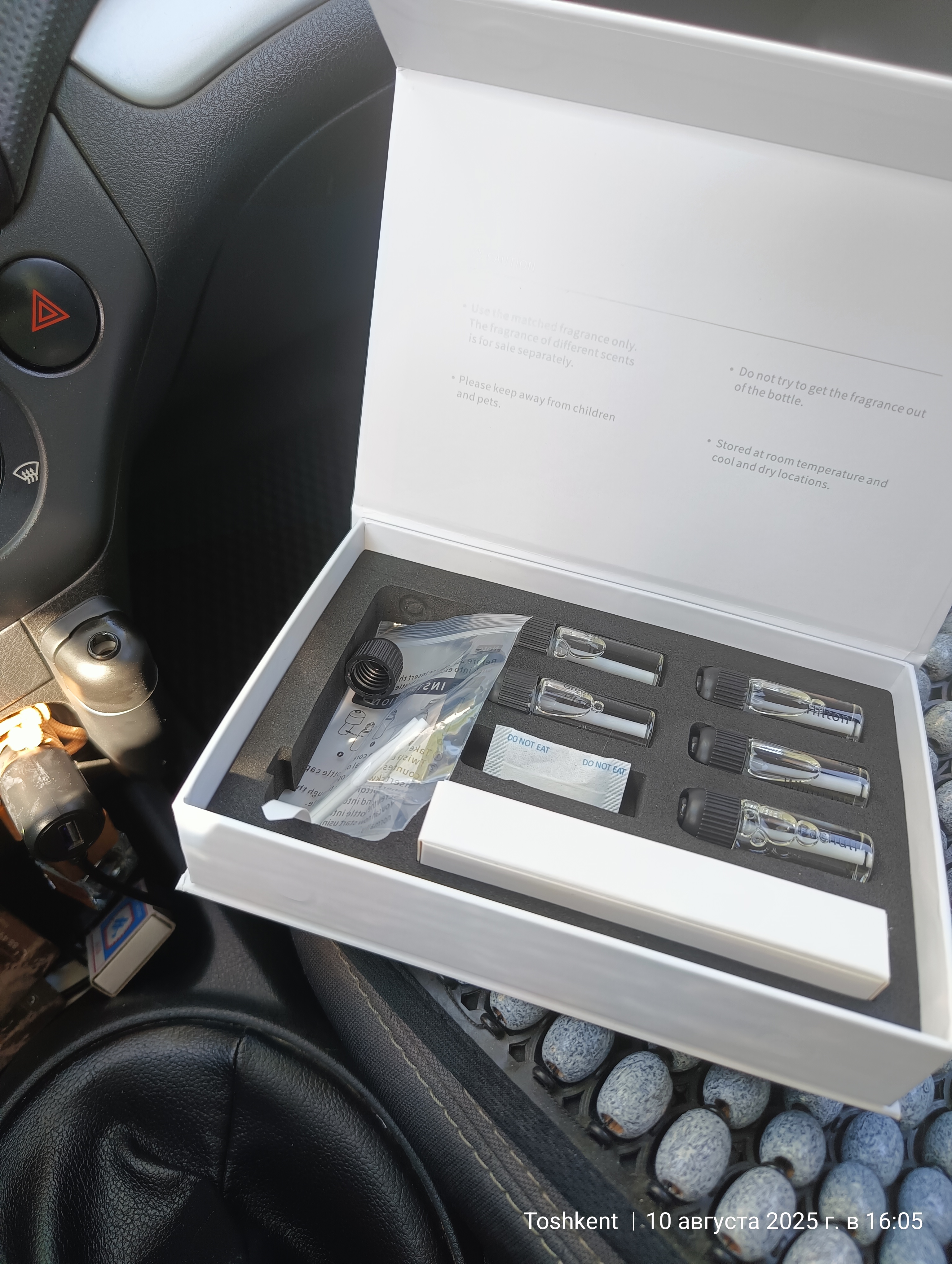 Avtomobil havo spreyi, elektr aromadiffuzor, simsiz, 6 ta hid