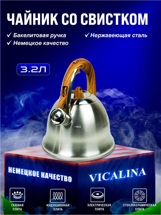 Чайник из нержавеющей стали Vicalina