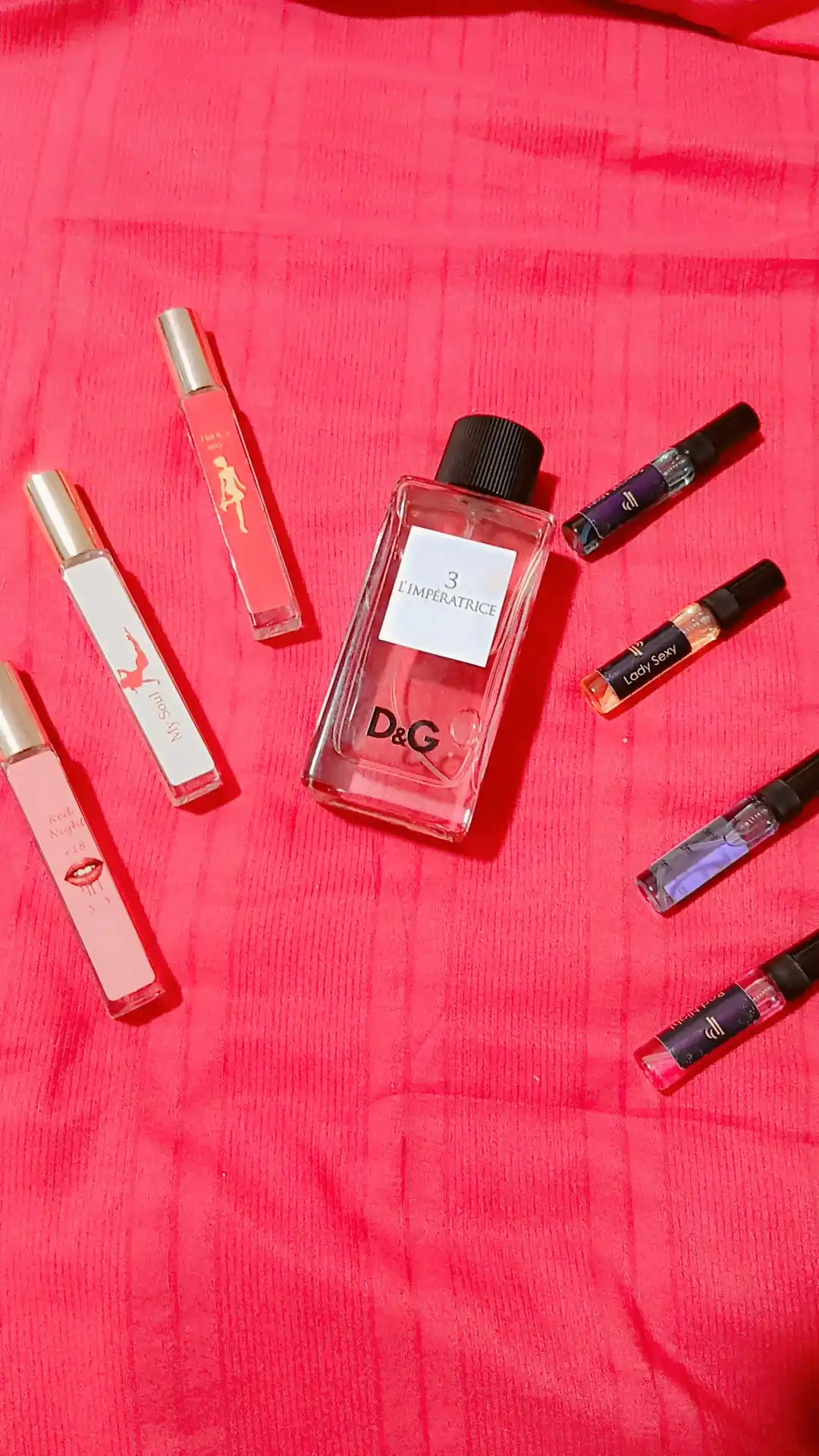 Ayollar uchun atir, Baccara, Molecula 020, Lost Cherry, Victoriya secret, choco, Symphony
