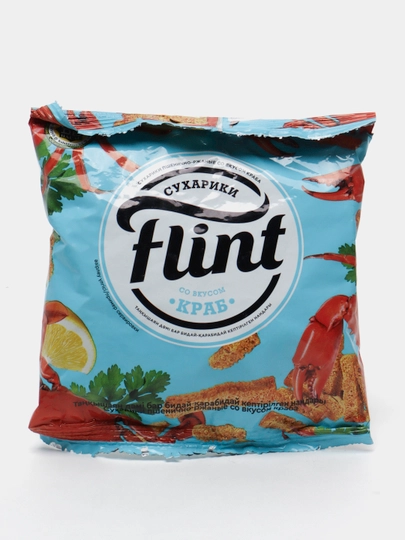 Сухарики Flint cо вкусом краба, 60 гр — SNACKS1-ЖДЛОР