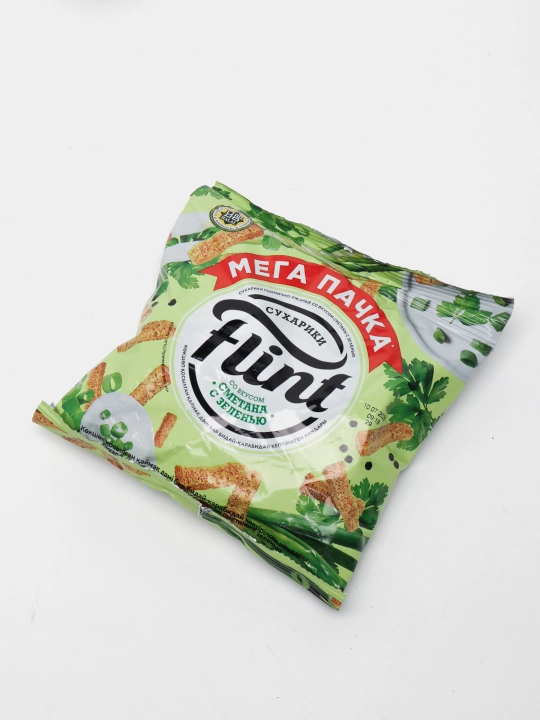 Сухарики Flint сметана и зелень, 100 г