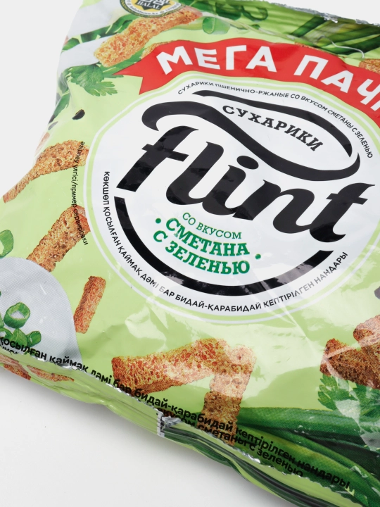 Сухарики Flint сметана и зелень, 100 г