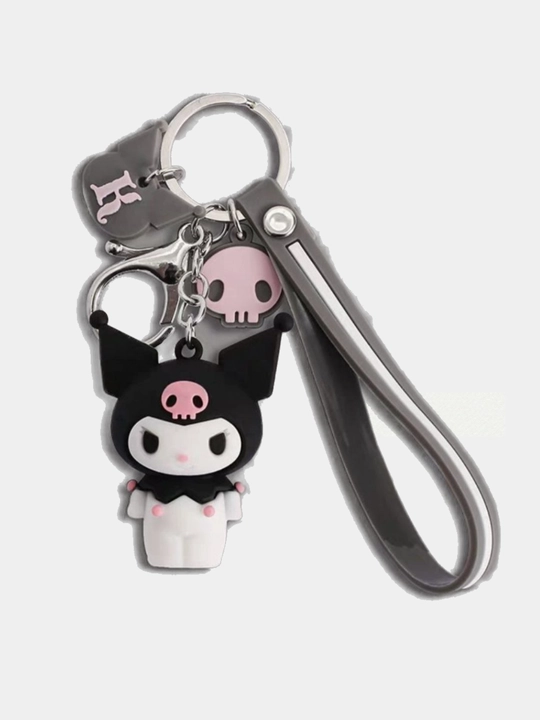 Картхолдер Kuromi, с брелоком - для банковской карты, карты АТТО, ID паспорта