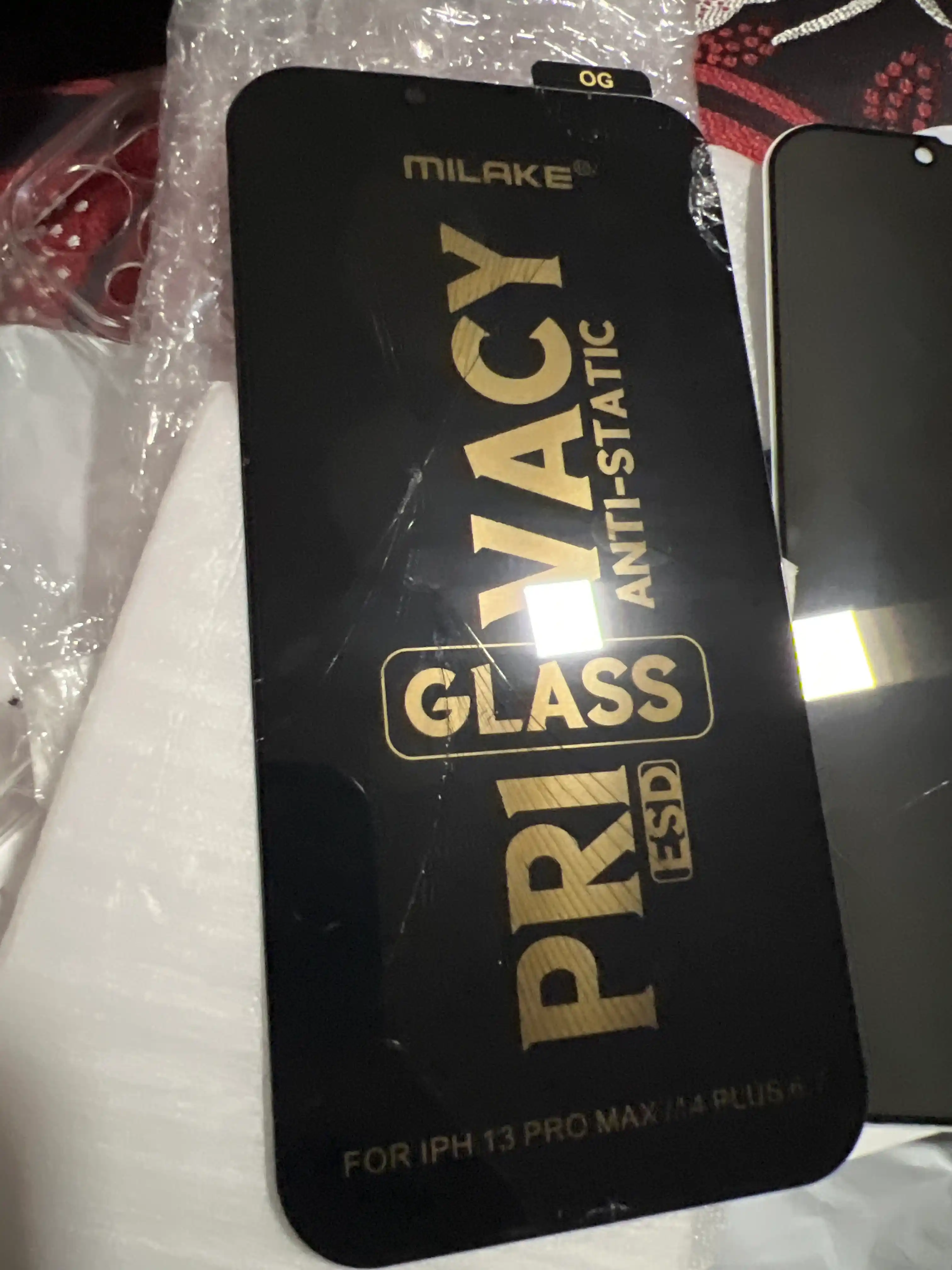 iPhone 6s, 7, 8, SE, 11, 12, 13, 14, 15, XR, XS, Pro, Max, Plus, mini uchun josusga qarshi himoya oynasi