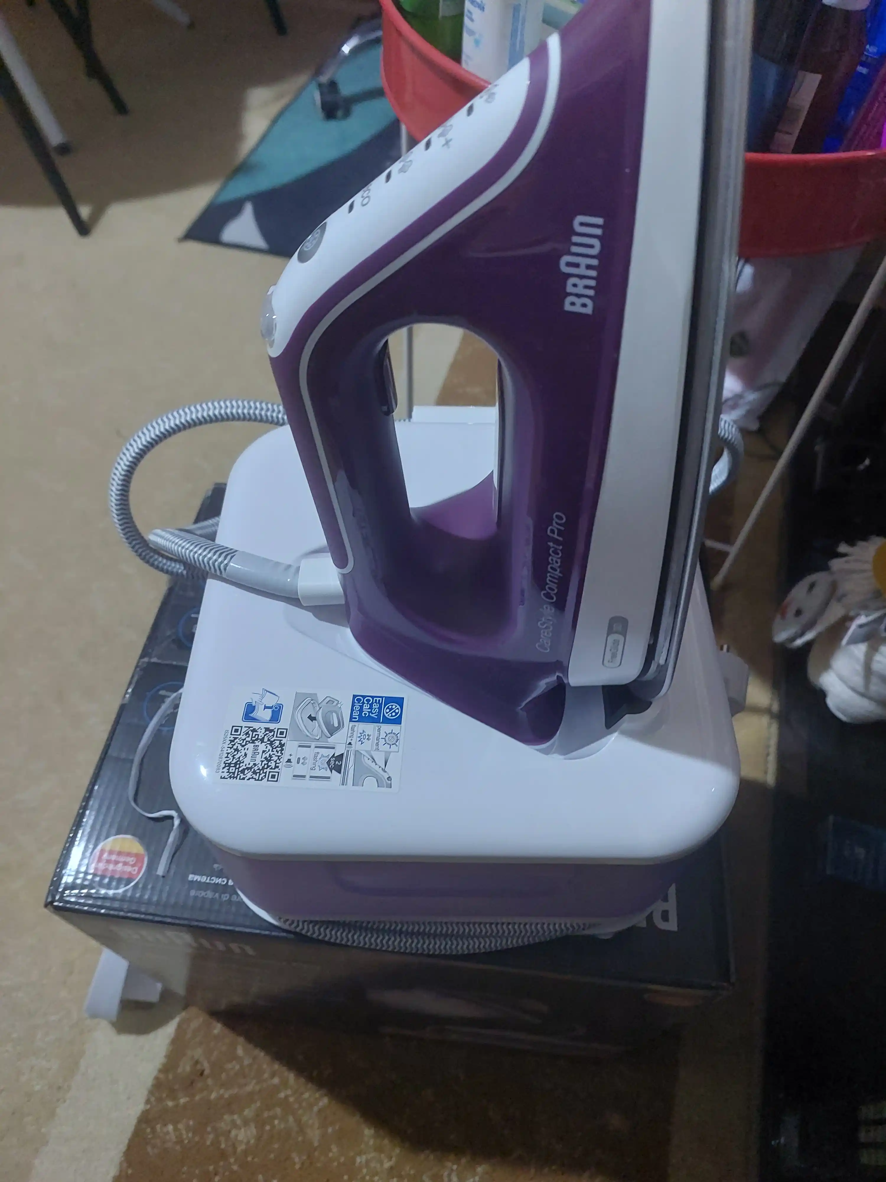 Braun IS2577VI CareStyle Compact Pro bug‘ generatori, 2400 Vt, 6,5 bar, 1,5 l suv baki