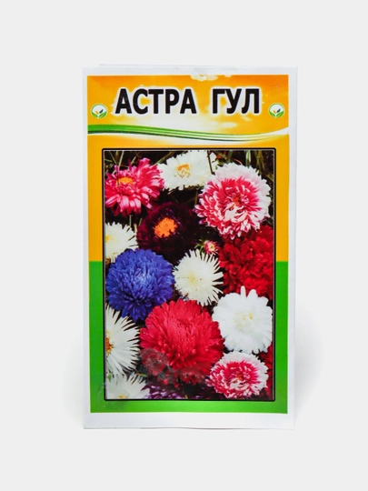 Семена цветов Ромашка, Гвоздика, Вербина, Астра, Арча гул, цветы однолетники — ПОСТЕР1-СЕМЦВ1-ЗЕЛЕН