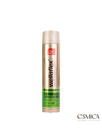 Wellaflex лак для волос SILK FINISH & HOLD сверхсильная фиксация 5/5, 250 мл - 