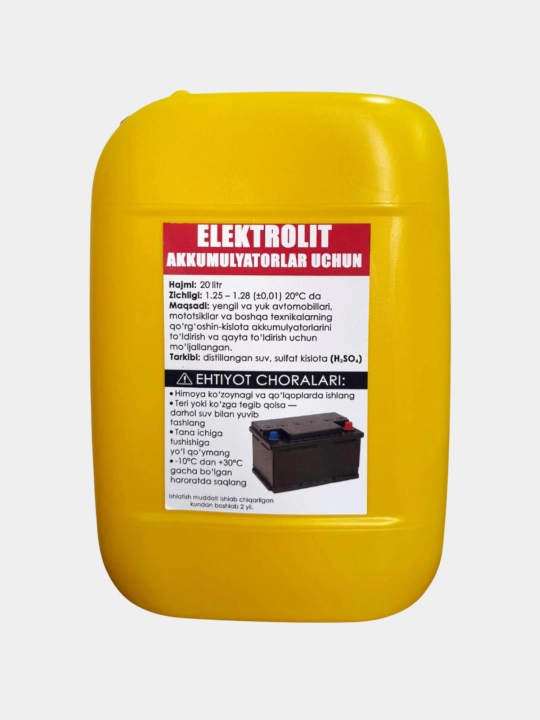 Elektrolit akkumulyatorlar uchun, 20 litr - 
