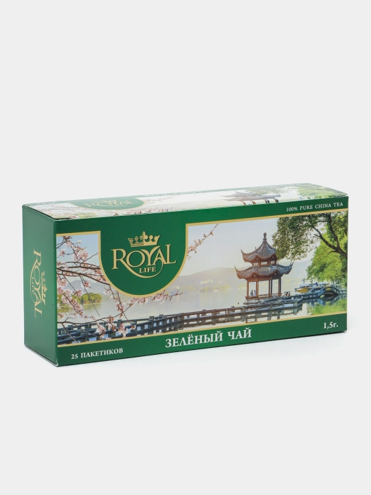 Royal Life Green yashil choyi, 25 paket, 50 g