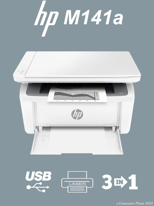 Лазерный принтер МФУ HP LaserJet M141a, сканер - 